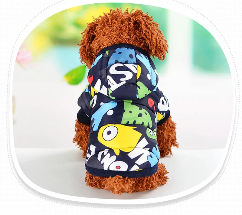 2018 Winter Pet Dog Clothes Warm Down Jacket Waterproof Coat Hoodies for Chihuahua Small Medium Dogs Puppy Best Sale XS-XL