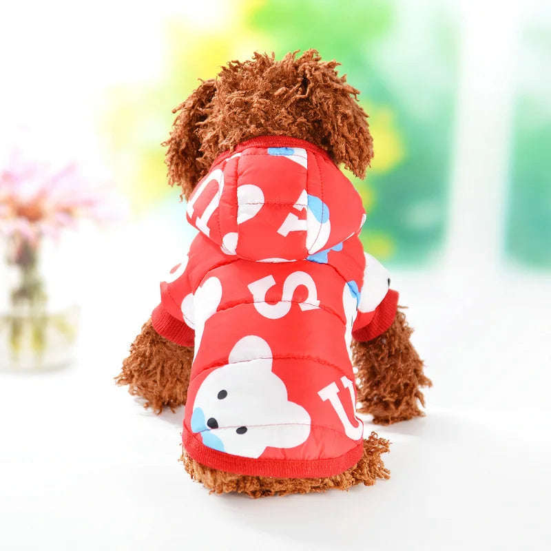 2018 Winter Pet Dog Clothes Warm Down Jacket Waterproof Coat Hoodies for Chihuahua Small Medium Dogs Puppy Best Sale XS-XL